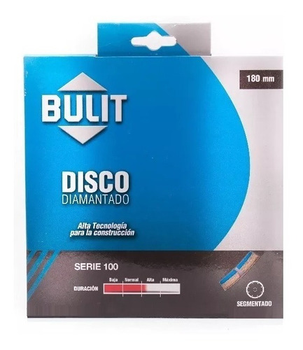 Disco Diamantado Bulit Dsd S100 180mm Segmentado 