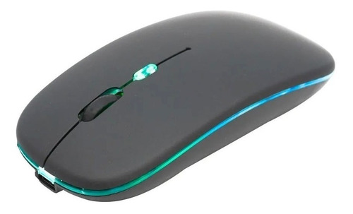 Imagen 1 de 3 de Mouse Inalambrico Rgb Recargable Para Laptop Pc Computadora