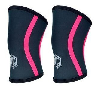 Joelheira 7mm Cross Training Fit Lpo Agachamento Preto Rosa