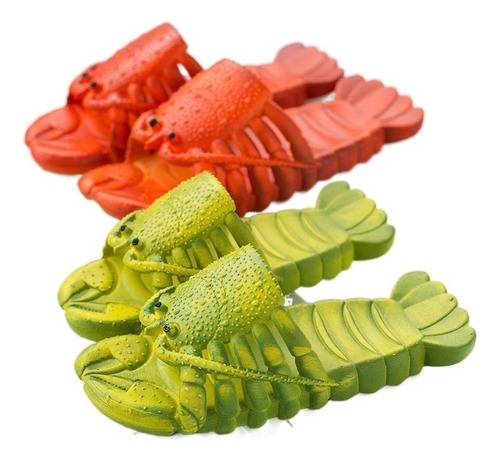U Sandalias De Playa Con Langosta Sandalias De Verano Unisex