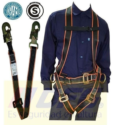 Imagen 2 de 3 de Arnés De Seguridad Cabo De Vida Pack X5 Unidades Promo !