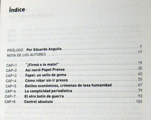 Cecchini Silencio Por Sangre Historia Papel Prensa 