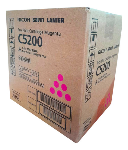 Toner Ricoh Pro C5200s Color Magenta 828424 Original