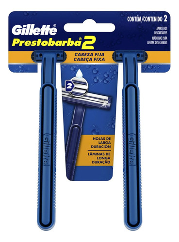 Rastrillos Desechables Gillete Prestobarba 2 Rastrillos