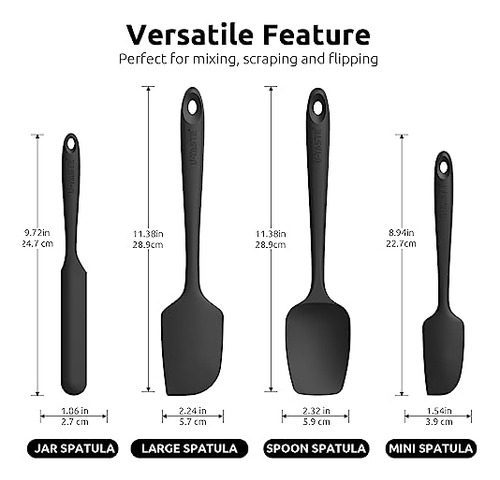 Set De Espátulas De Silicona U-taste Con Resistencia Al Cal
