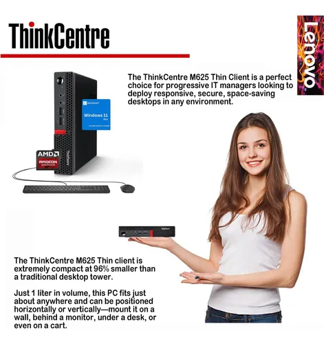 Desktop Lenovo Thinkcentre M625 Mini Amd 16gb 128gb Ssd | Frete grátis