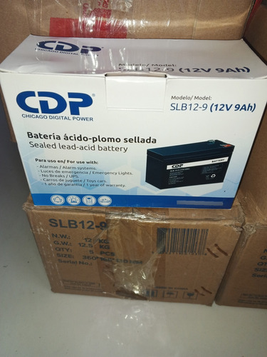 Batería 9ah-12v,ripo Agm Sellada Libre De Mantenimiento, Ups