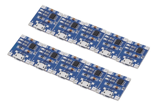 Módulo De Carga 5v Micro Usb 10 Unidades Para Batería Litio