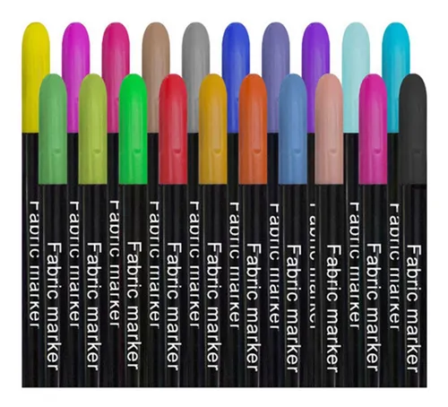 comprar A Rotuladores De Tela De 20 Colores, Bolígrafos De Tela Para