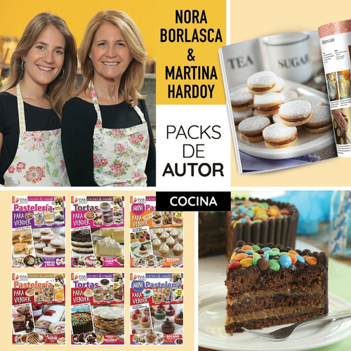 Pack De Autor -  Nora Borlasca Y Martina Hardoy - Pasteleria