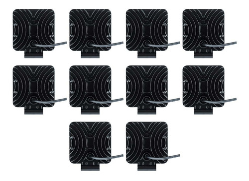 Kit 10 Farol De Milha 48w 16 Led Bivolt Uso Universal 6500k