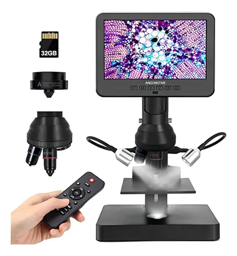 Microscopio Digital Andonstar Ad246s-p Hdmi Con Pantalla De