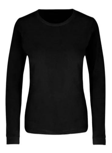 Playera manga online larga de mujer