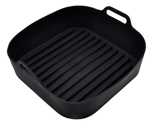 Forma Silicone Fritadeira Air Fryer Microonda Quadrado Alça