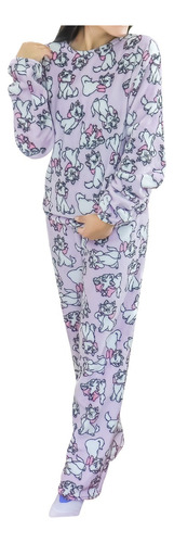 Conjunto De Pijama Polar Con Estampado De Los Aristogatos 