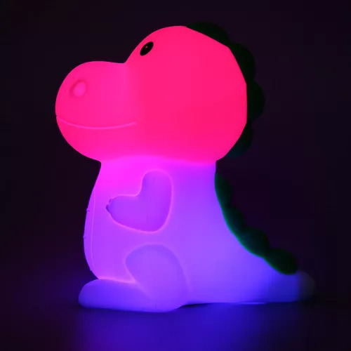 Luz Nocturna Táctil De Dinosaurio Que Cambia De Color Y Reca Estructura Fix Pantalla Mochilas Fix