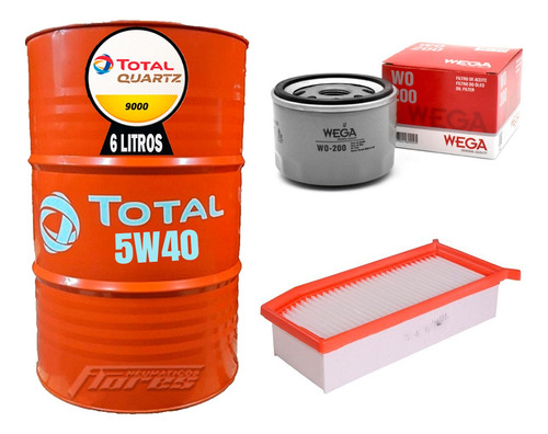 Cambio Aceite 5w40 6l + Kit Filtros Renault Duster Oroch 2.0