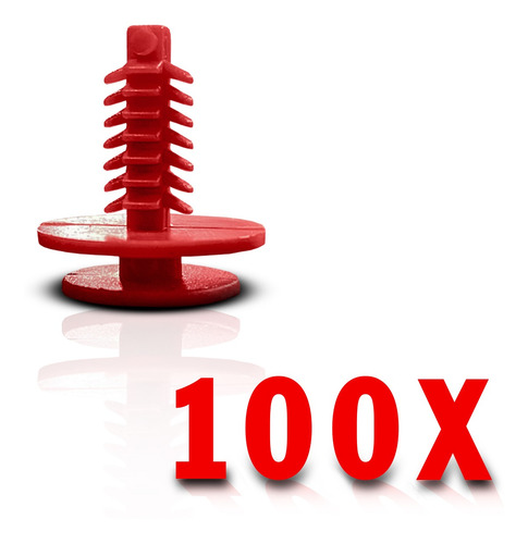 Pacote 100 Presilha Grampo Para Forro Porta Fiat Palio