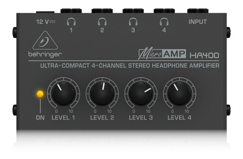Imagen 1 de 7 de Amplificador 4 Auriculares Micro Amp Ha400 - Behringer