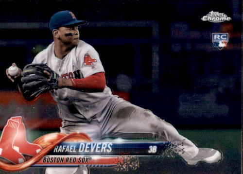 Tarjeta De Novato Hmt23 Rafael Devers Rc De Topps Chrome Upd