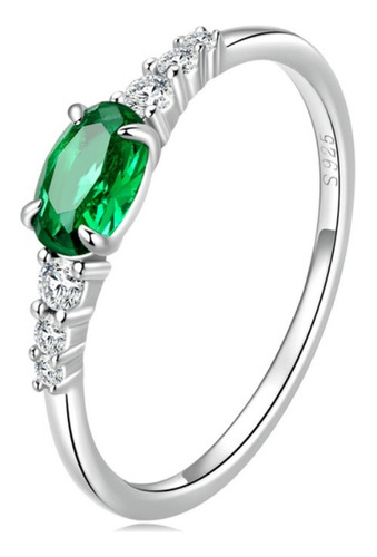 Anillo De Compromiso Mujer Fabricado En Plata 925 + Estuche