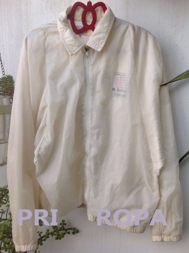 Campera Cire Deportiva Vintage 80s Color Crema