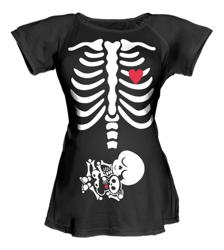 Blusa Para Embarazo Ranglan - Esqueleto Rx Abraza Su Osito