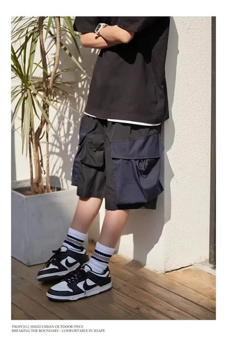 Pantalones Cortos Cargo Informales De Moda Para Hombre, Ropa