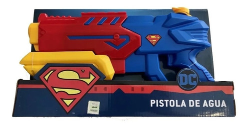 Pistola De Agua Superman 35cm X 8cm X 6cm Dc  