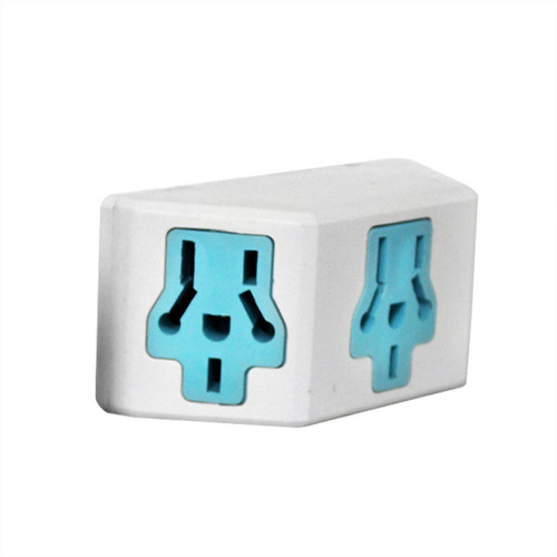 Imagen 1 de 5 de Enchufe Adaptador Triple Piramidal Multinorma