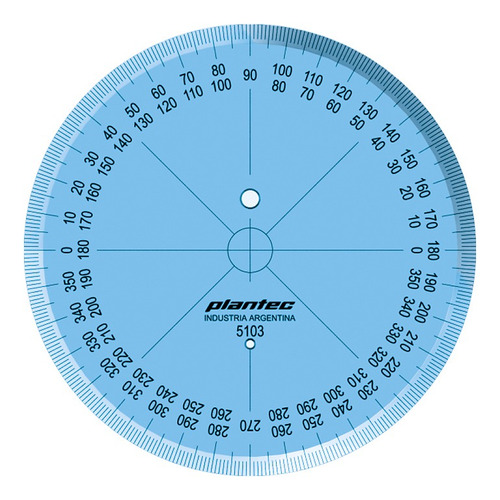 Transportador 360º Plantec Con Bisel 120mm