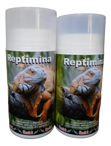 2 Reptiminas Complemento Multivitamínico Reptiles Iguanas