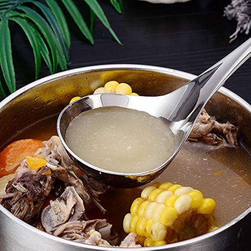 Cucharon De Sopa Pequeño De Acero Inoxidable De 8 Pulgadas