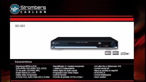 Reproductor De Dvd Stromberg Carlson Sc 661