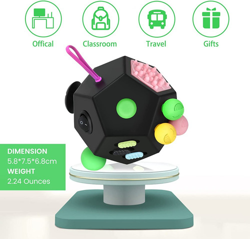 Vcostore 12 Lados Del Cubo De Fidget Alivio Del Estrés