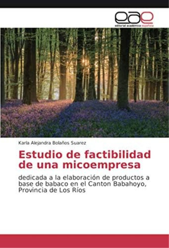 Libro: Estudio Factibilidad Una Micoempresa: Dedicada