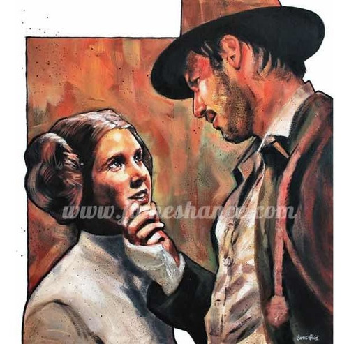 Póster Han Solo Y Princesa Leia