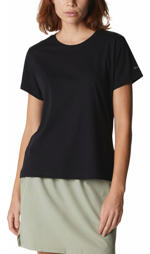 Remera Columbia Sapphire Point Mangas Cortas Mujer (black)