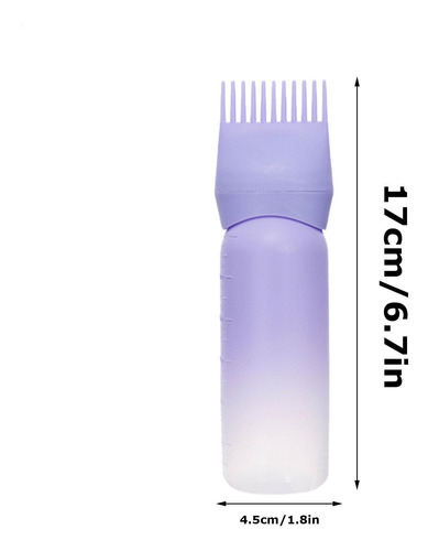 Botella De Peine De Raíz Aplicador De Tinte Para El Cabello