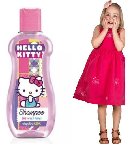 Shampoo Infantil Hello Kitty 200ml Disney Algabo Lefemme