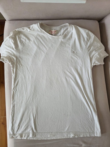 Remera Hombre Penguin Blanca Manga Corta Talle Xl Xtra Large