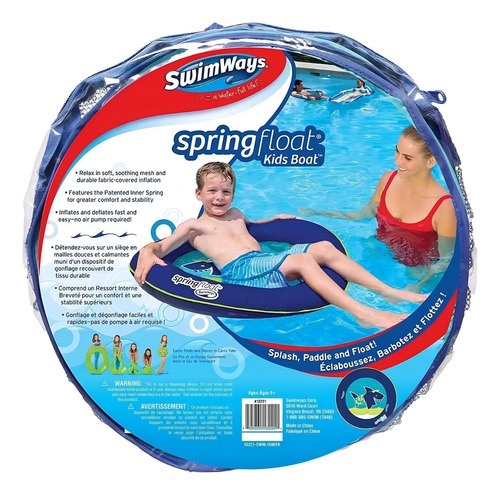 Flotador Swimways Springfloat Infantil Tiburón Para Alberca
