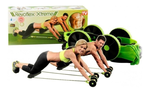 Rueda Ejercicio Banda Elástica Abdominales Revoflex Xtreme