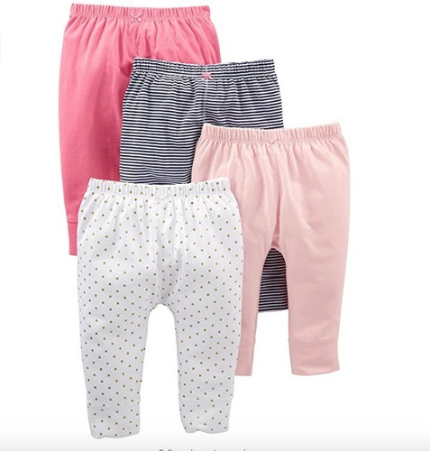 Simple Joy By Carters Paquete De 4 Pantalones Para Niñas