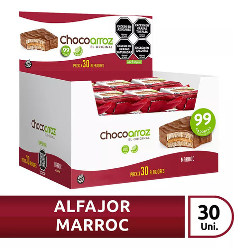 Alfajor Chocoarroz Marroc X 30 Unidades