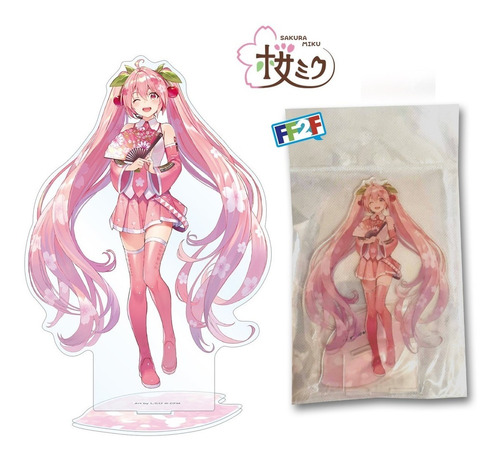 Sakura Miku Vocaloid Stand Acrilico 15cm