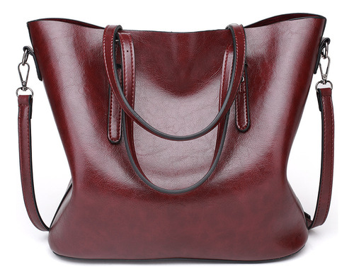 Bolsos Nuevos Para Mujer 2023 Oil Leather Tote Bag