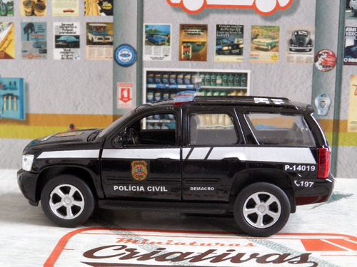 Miniatura Chevrolet Tahoe Polícia Civil Pc Sp - Atual