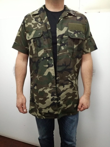 7k Camisa Militar Camuflada Talla M Original (Usado)