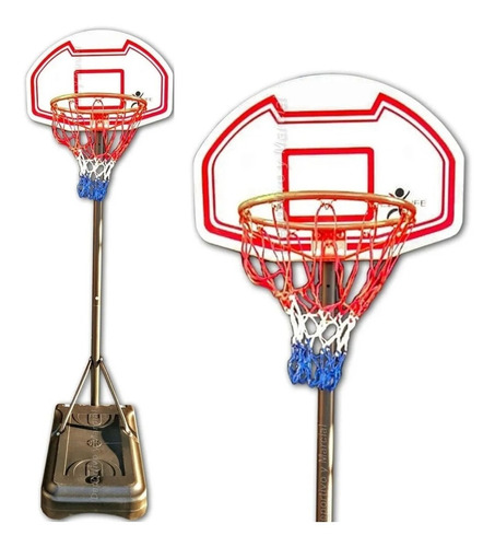 Tablero Basquet Jirafa + Aro + Red +base Movil Basket En3x